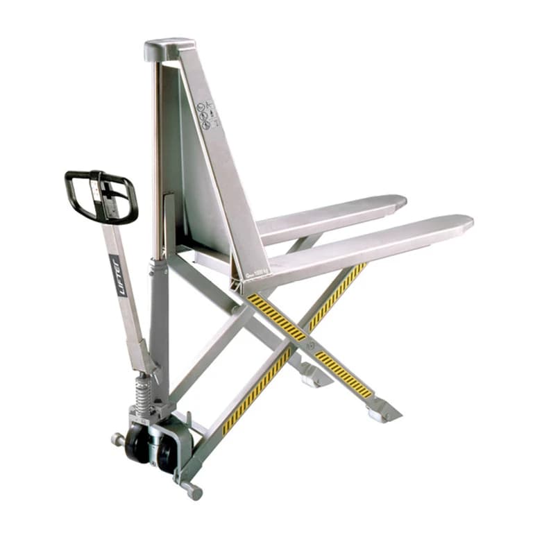 Toyota High Lifter Manual Inox – Transpallet a pantografo a sollevamento manuale in acciaio inox - Immagine 1